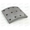 Накладка тормозная КАМАЗ 6520 (8шт) R0 (с заклепками) 180x187 TRIALLI