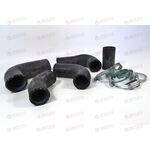 Патрубок радиатора 3302 (406) EPDM с хомутами LUZAR