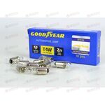 Лампа 12В 4 Ватт (цоколь) T4W (уп 10шт) Goodyear