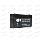 АКБ ИБП NPP   6V/1,3Ah (L+) (1) SMF (97x25x52/58) (1шт, уп 40 шт)