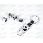 Колпачок золотника хром MAZDA с брелком (4 шт) AV