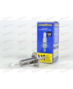 Лампа галоген 12В H1 55 Ватт UV фильтр Goodyear