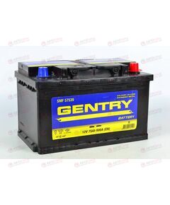 Аккумулятор 75VL GENTRY (R+) (0) SMF низ (пт 600)(278х175х175) ТУРЦИЯ