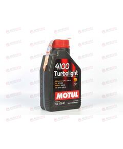 Масло ДВС Motul 10W40 4100 TL SN 1 л, Емкость: 1 л.