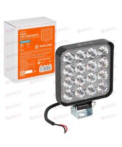 Фара с/диод квадратная  16 LED направленный свет, 16W (83х83х22) 12V STANDART AIRLINE