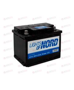 АКБ  60VL LIGHTS OF NORD (L+) (1) (пт 460)(242х175х190) 2025 год