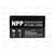 АКБ ИБП NPP 12V/9Ah (L+) (1) SMF (151x65x94/100) (1шт, уп 8 шт), изображение 2