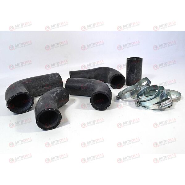 Патрубок радиатора 3302 (406) EPDM с хомутами LUZAR