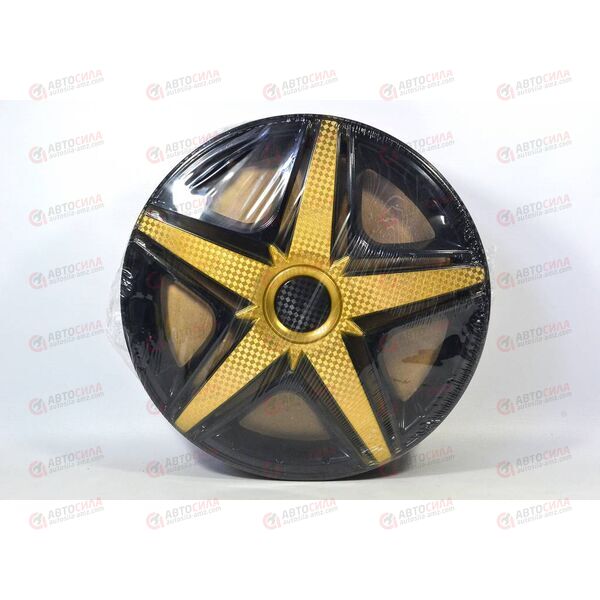 Колпаки R-14 NHL Super Black GOLD (2 шт) STAR
