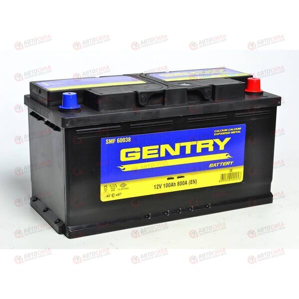 Аккумулятор 100VL GENTRY (R+) (0) SMF (пт 800)(353х175х190) ТУРЦИЯ