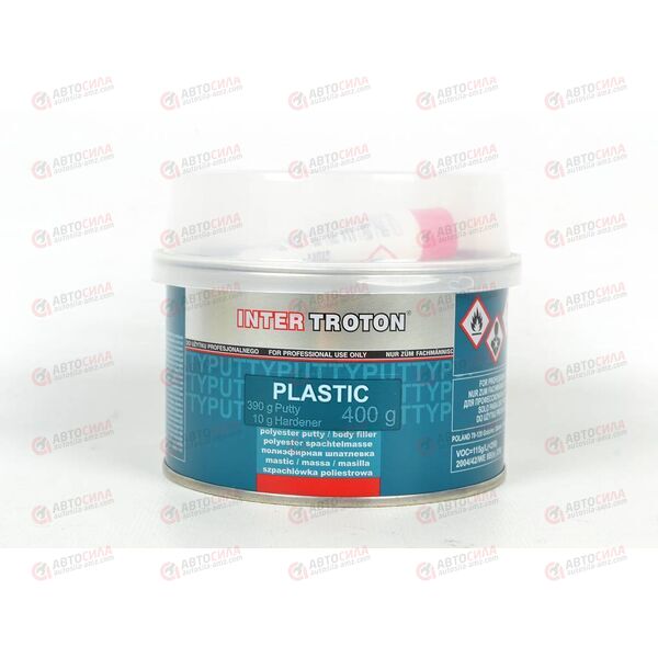 Шпаклевка PLASTIC (мелкозернистая-эластичная) 400 г TROTON 