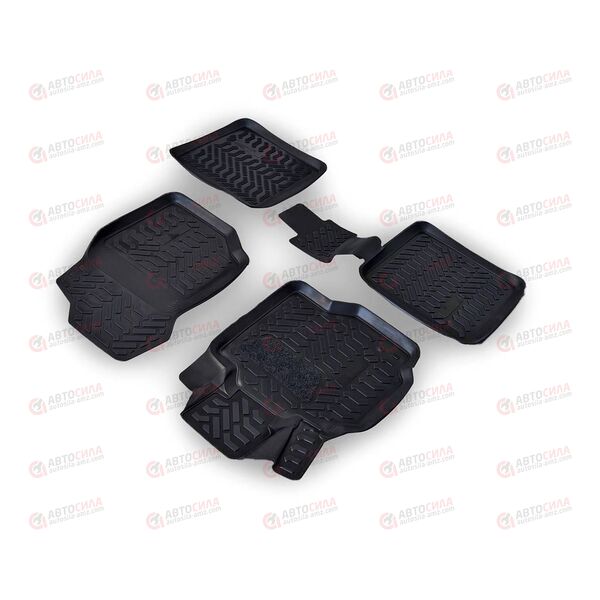 Коврики салона MITSUBISHI LANCER IX (03-07) (5шт) выс. борт, полимер. черн 3D AIRLINE