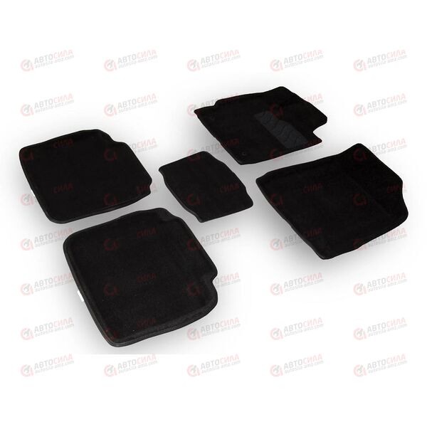 Коврики салона TOYOTA CAMRY VI 3D черный SEINTEX