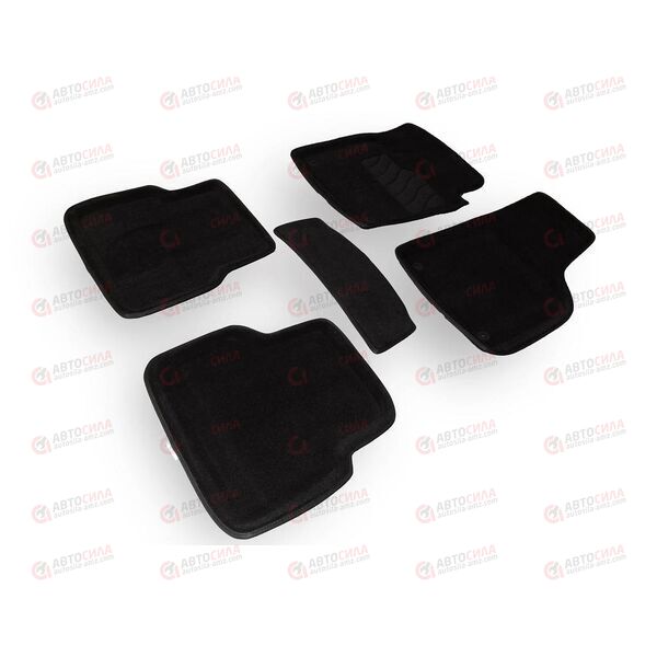 Коврики салона VOLKSWAGEN TIGUAN 3D черный SEINTEX
