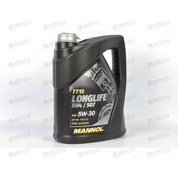 Масло ДВС Mannol 5W30 SN/CF Longlife C3 VW 504/507 5 л, Емкость: 5 л