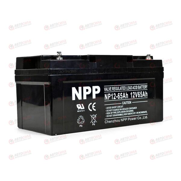АКБ ИБП NPP 12V/65Ah (R+) (0) SMF (350x166x179) (1шт, уп 1 шт)