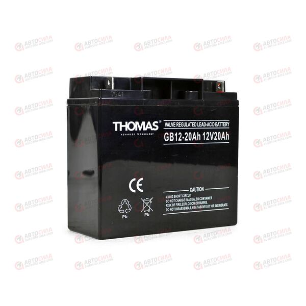 АКБ ИБП THOMAS 12V/20Ah (R+) (0) SMF (181x77x167) (1шт, уп 2 шт)