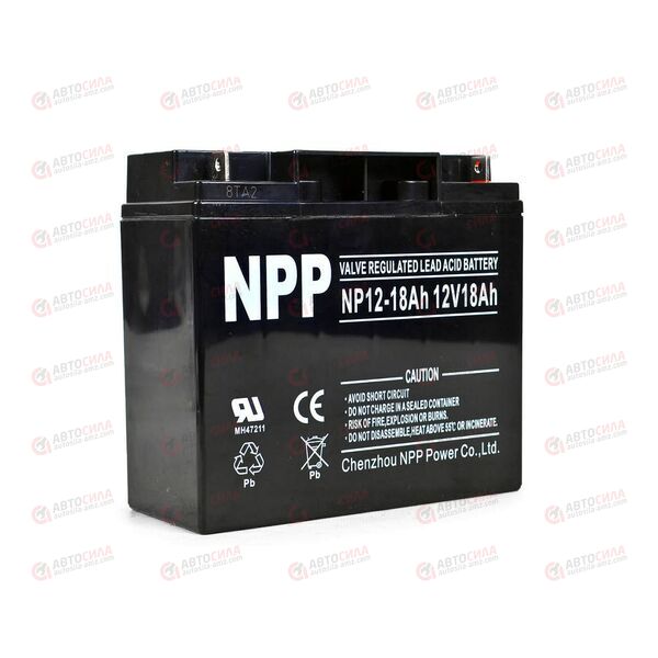 АКБ ИБП NPP 12V/18Ah (R+) (0) SMF (181x77x167) (1шт, уп 2 шт)