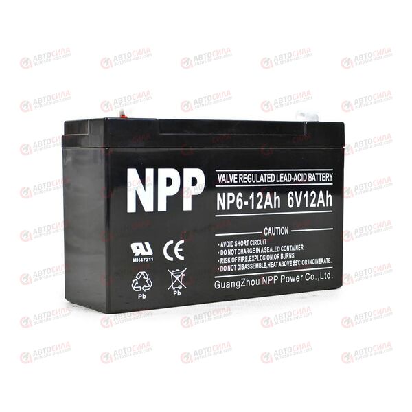АКБ ИБП NPP 6V/12Ah (L+) (1) SMF (151x50x94/100) (1шт, уп 10 шт)