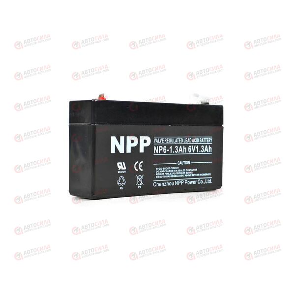 АКБ ИБП NPP 6V/1,3Ah (L+) (1) SMF (97x25x52/58) (1шт, уп 40 шт)