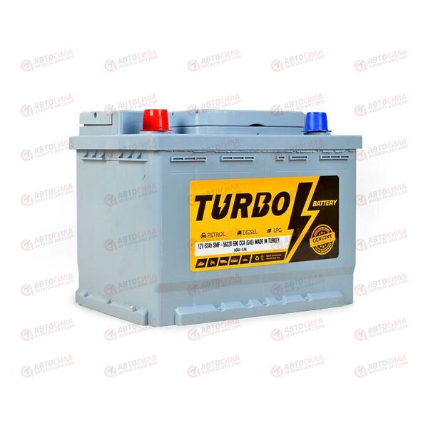 Аккумулятор 62VL TURBO BATTERY (L+) (1) SMF (пт 600)(242х175х190) ТУРЦИЯ