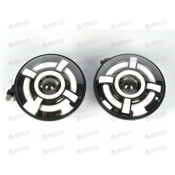 Фара с/диод ВАЗ 2121 60W Halo light Black (2 шт) AV