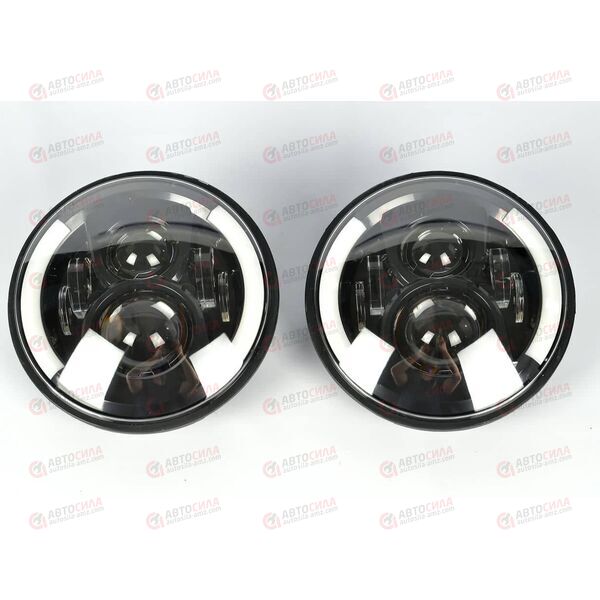 Фара с/диод ВАЗ 2121 50W Halo light Black (2 шт) AV