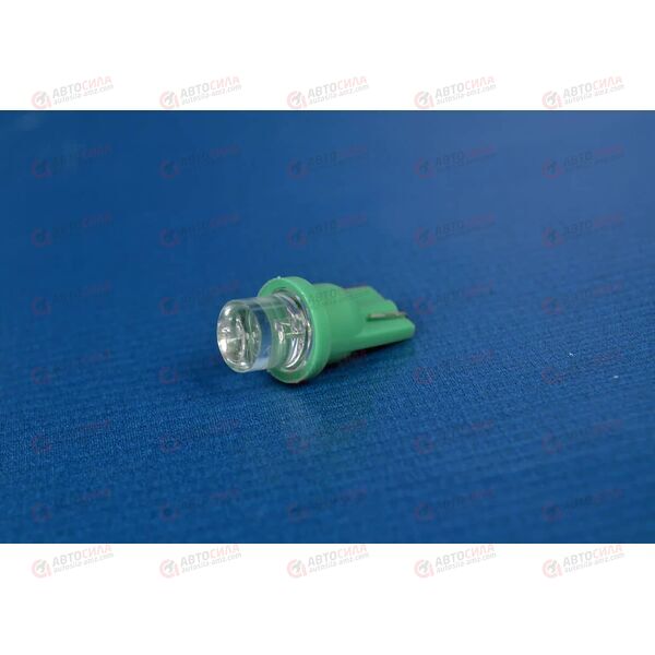Лампа с/диод 12В 5 Ватт (б/цоколя) зеленый конус Т10-1LED (уп.10шт) Nord Yada