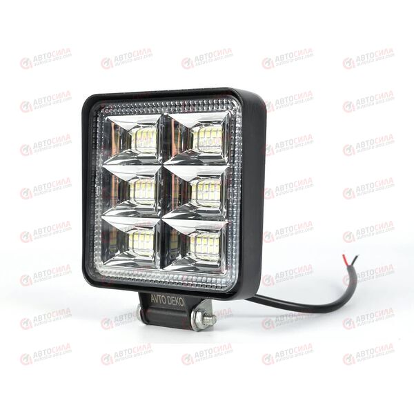 Фара с/диод 144W/SQ-WL квадратные 10,5см*10,5см (13447) AV