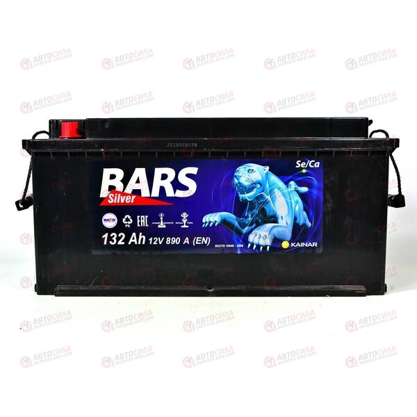 Аккумулятор 6 СТ-132 Аз (1) SILVER (пт 890) BARS 2017 год, изображение 2