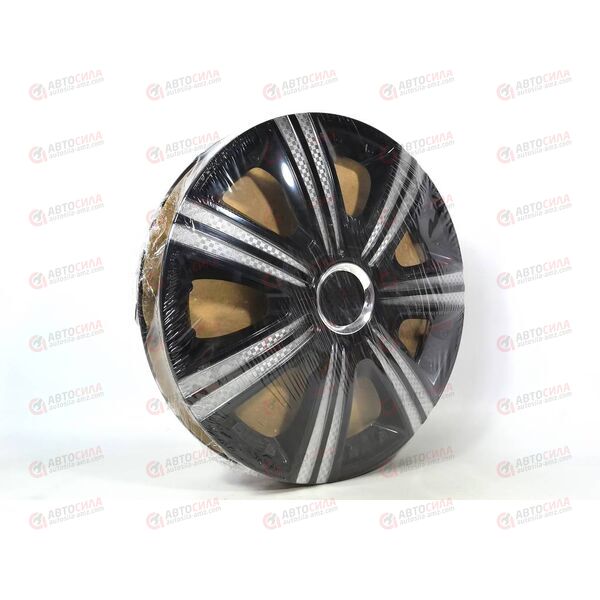 Колпаки R-14 DTM PRO Chrom Super Black (2 шт) STAR, изображение 2