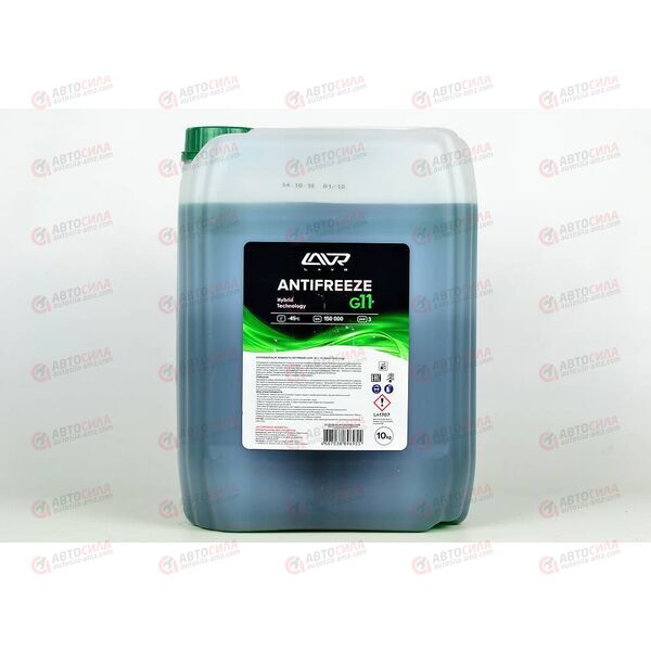Антифриз LAVR - 40 град (зеленый) 10 кг (1 шт), изображение 2