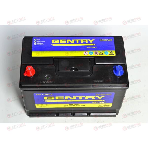 Аккумулятор 100VL GENTRY ASIA (L+) (1) SMF (пт 850) (306х172х220) ТУРЦИЯ, изображение 3