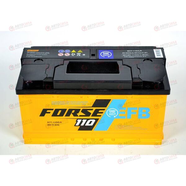 Аккумулятор 110VL FORSE EFB (R+) (0) (пт 880)(353х175х190) 2020 год, изображение 4