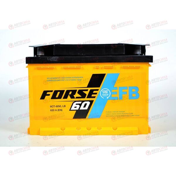 Аккумулятор 60VL FORSE EFB (L+) (1) (пт 620)(242х175х175) 2021 год, изображение 2