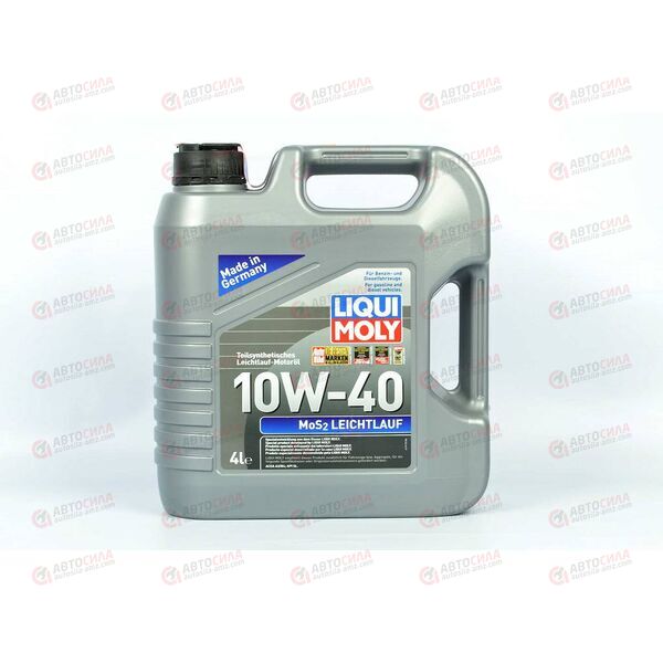 Масло ДВС LIQUI MOLY 10W40 MoS2 Leichtlauf A3/B4 SL 4 л (6948) (4 шт), Емкость: 4 л, изображение 2