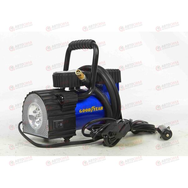 Компрессор автомобильный GY-30L LED (30 л/мин) с фонарём Goodyear, изображение 2