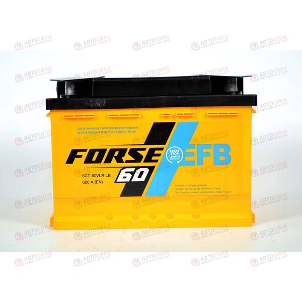 Аккумулятор 60VL FORSE EFB (R+) (0) (пт 620)(242х175х175) 2022 год, изображение 2