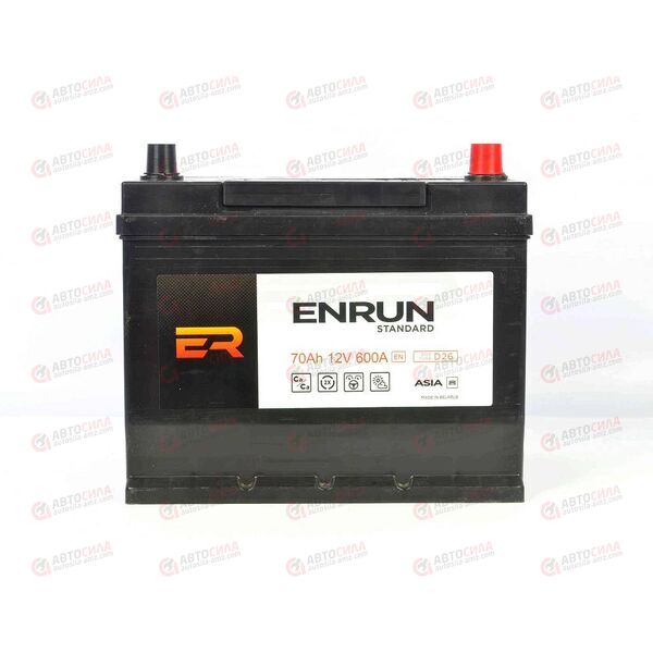 Аккумулятор 70VL ENRUN ASIA (R+) (0) SMF (пт 600)(260х175х220) 2022 год, изображение 2