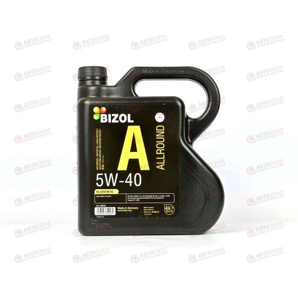 Масло ДВС BIZOL 5W40 SN/CF A3/B4 Allround 4 л (4 шт), изображение 2