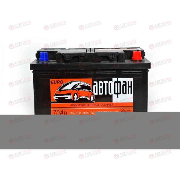 Аккумулятор 70VL АВТОФАН (R+) (0) (пт 560)(278х175х190) 2023 год, изображение 2