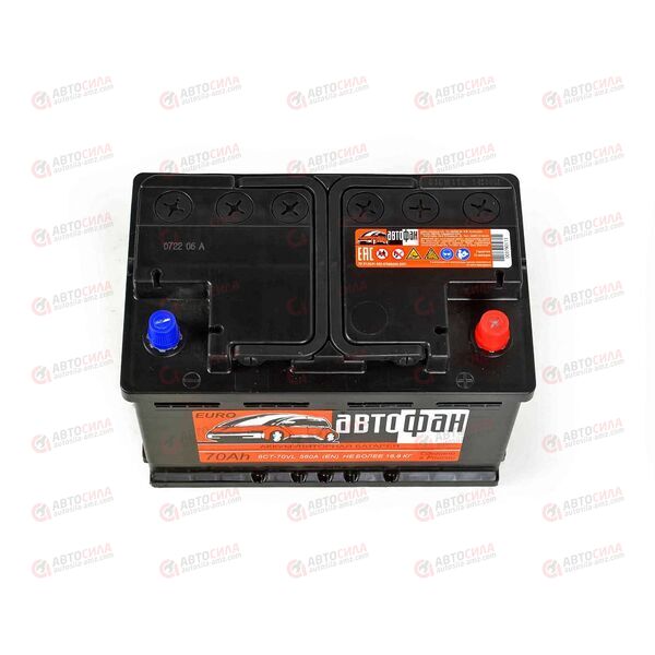 Аккумулятор 70VL АВТОФАН (R+) (0) (пт 560)(278х175х190) 2023 год, изображение 3
