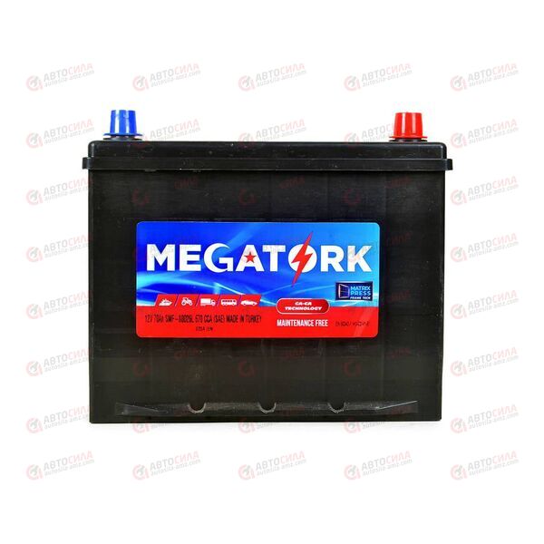Аккумулятор 70VL MEGATORK ASIA (R+) (0) SMF т.кл (пт 620)(260х172х220) ТУРЦИЯ, изображение 2