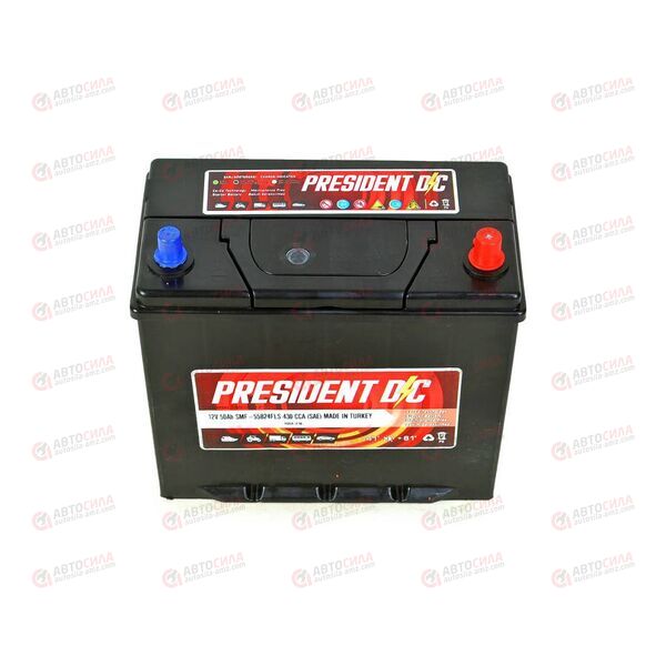 АКБ 50VL PRESIDENT DC ASIA (R+) (0) SMF т.кл (пт 400)(238х134х220) ТУРЦИЯ, изображение 3