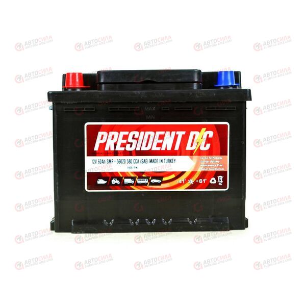 АКБ 60VL PRESIDENT DC (L+) (1) SMF (пт 540)(242х175х190) ТУРЦИЯ, изображение 2