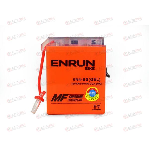 АКБ ENRUN MOTO 12V/2,5Ah (R+) (MF) (AGM) (пт 45) (YTR4A-BS) (113x39x88) (1шт, уп.20 шт) , изображение 2