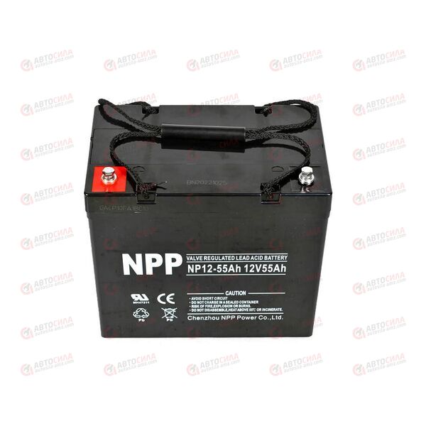 АКБ ИБП NPP 12V/55Ah (L+) (1) SMF (230x138x211/215) (1шт, уп 1 шт), изображение 3