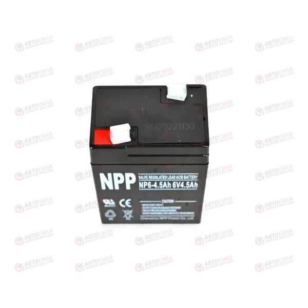 АКБ ИБП NPP 6V/4,5Ah (L+) (1) SMF (70x48x101/106) (1шт, уп 20 шт), изображение 3