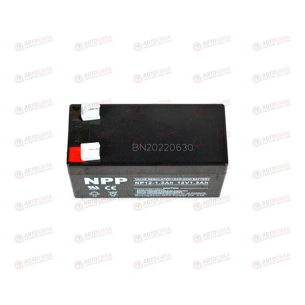 АКБ ИБП NPP 12V/1,3Ah (R+) (0) SMF (98x43x52/58) (1шт, уп 20 шт), изображение 3