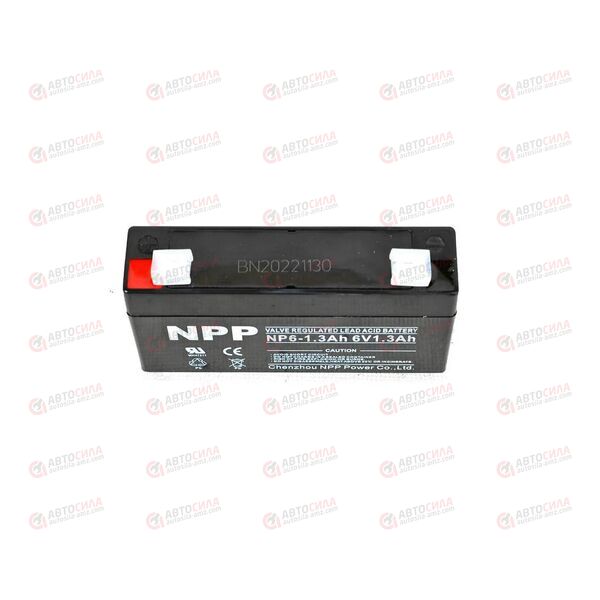 АКБ ИБП NPP 6V/1,3Ah (L+) (1) SMF (97x25x52/58) (1шт, уп 40 шт), изображение 3